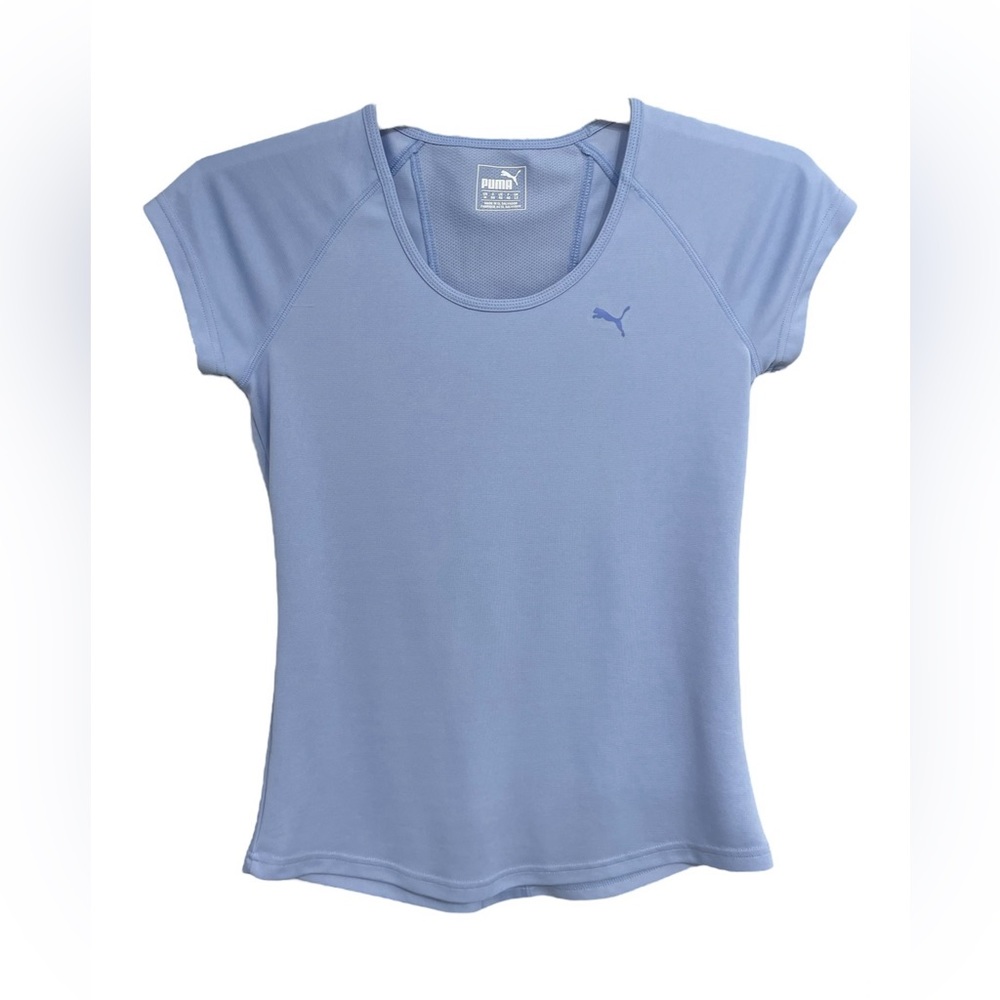 PUMA Women’s Min Your Back Crew Neck Short Sleeve Athletic Top | Size M